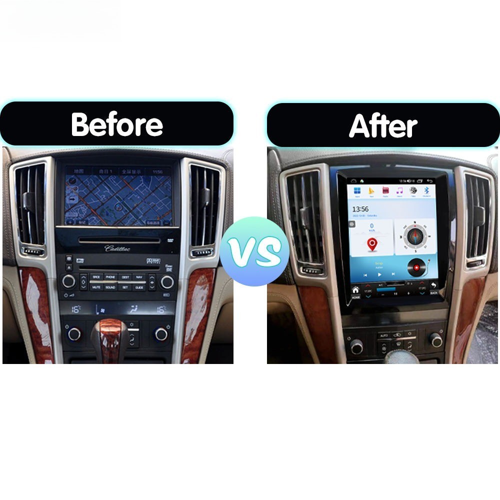 10.4″ Android 13 Car Radio For Cadillac STS 2007-2012 GPS Carplay 6+128GB Stereo