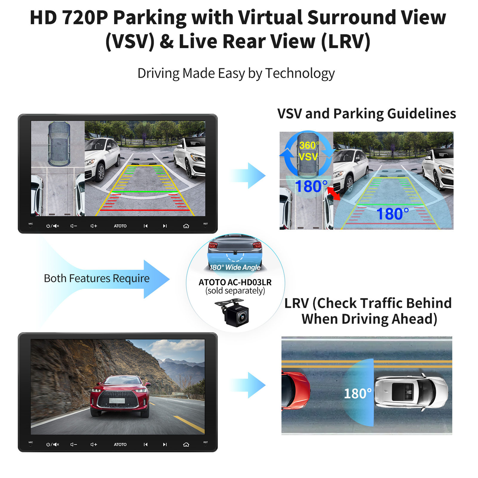 ATOTO S8MS 9in 2Din Car Stereo 4G LTE GPS Track Navi Radio Android Auto CarPlay