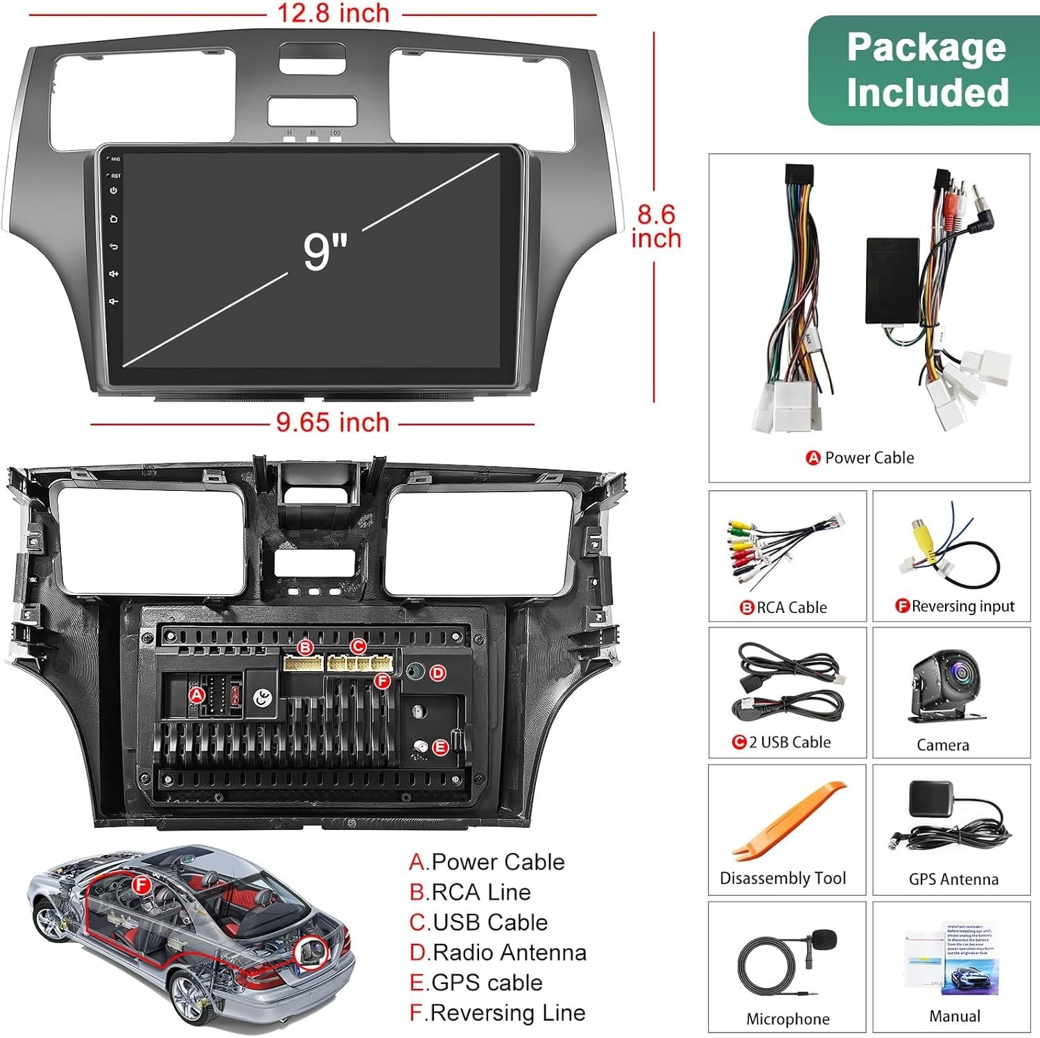 Advanced 4G Radio for Lexus ES250/300/330 – Includes Rear Camera & Navigation
