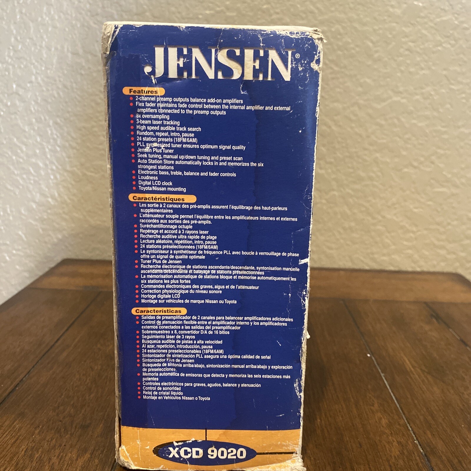 Jensen XCD9020 4 Channel AM/FM CD Receiver Detachable Face Plate 100 Watts NIB