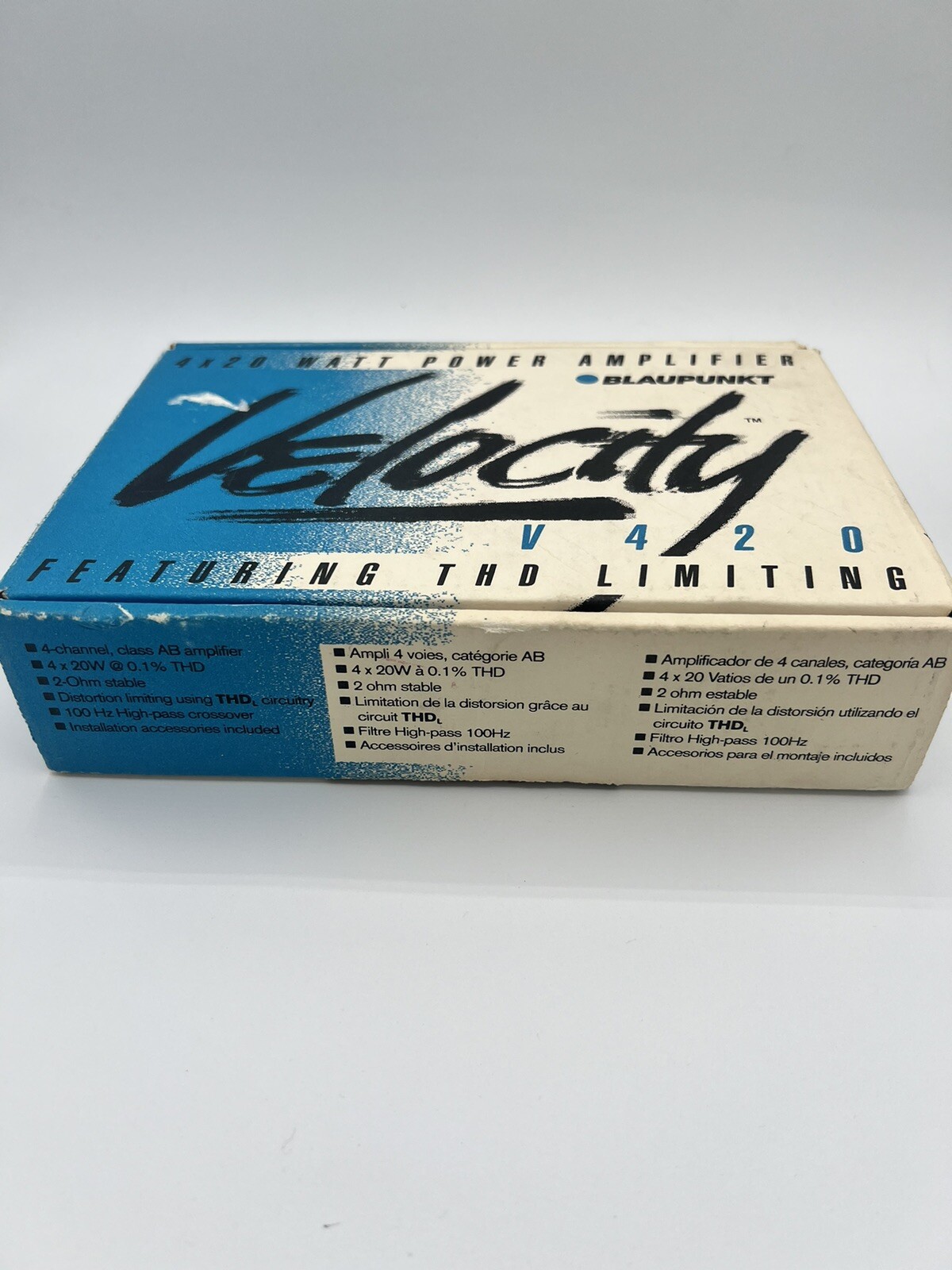Blaupunkt Velocity V420 Amplifier. 420 Watt Brand New In Factory Box