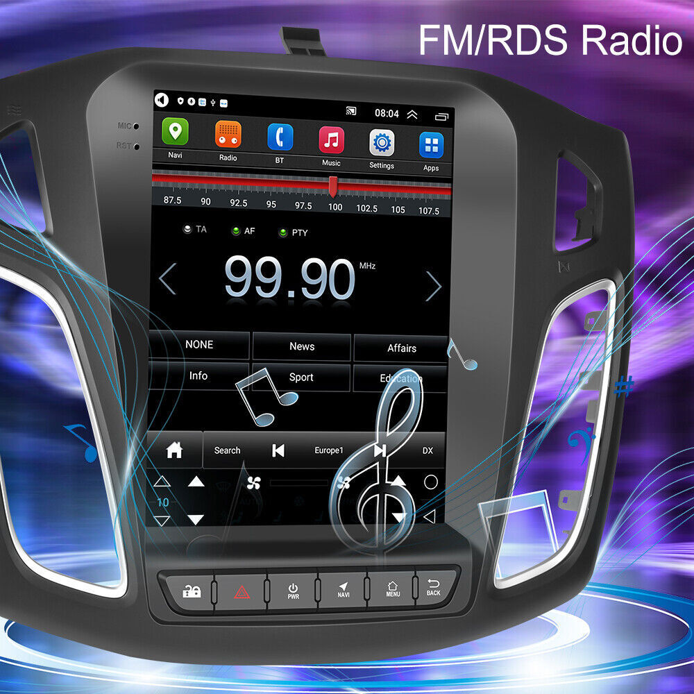 For 2012-2018 Ford Focus GPS Navi Android12.0 Car Stereo Radio 9.7″ Touch Screen