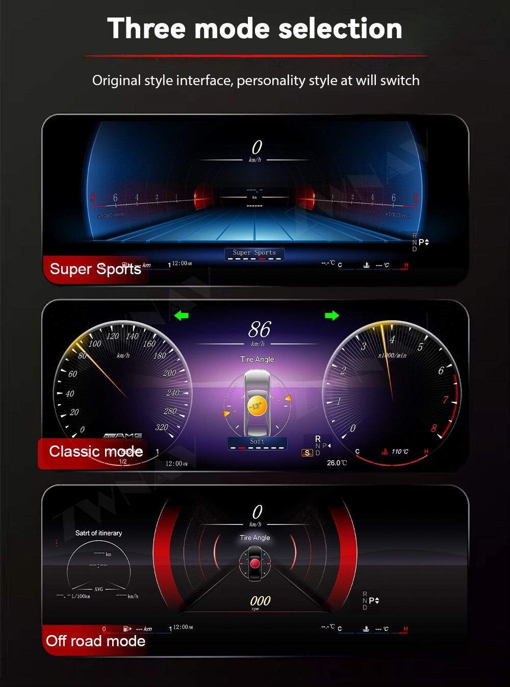 Car Instrument LCD Digital Cluster For Mercedes Benz G Class 2014-2018 dashboard