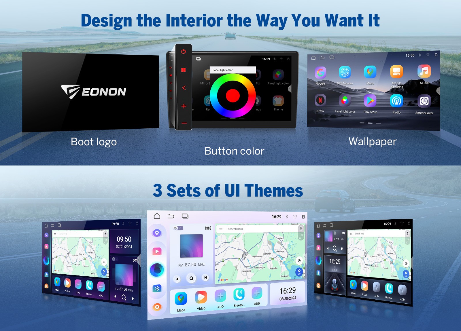 Eonon FDF1X7A For Ford F150 2009-2014 9″Android 14 4+64 Car Radio Stereo CarPlay