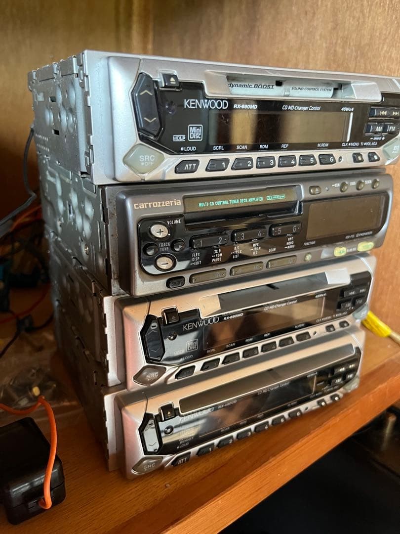 KENWOOD RX-690MD x2 RX-490CD Carrozzeria KEH-P33 JDM Car Audio 4PC Tested