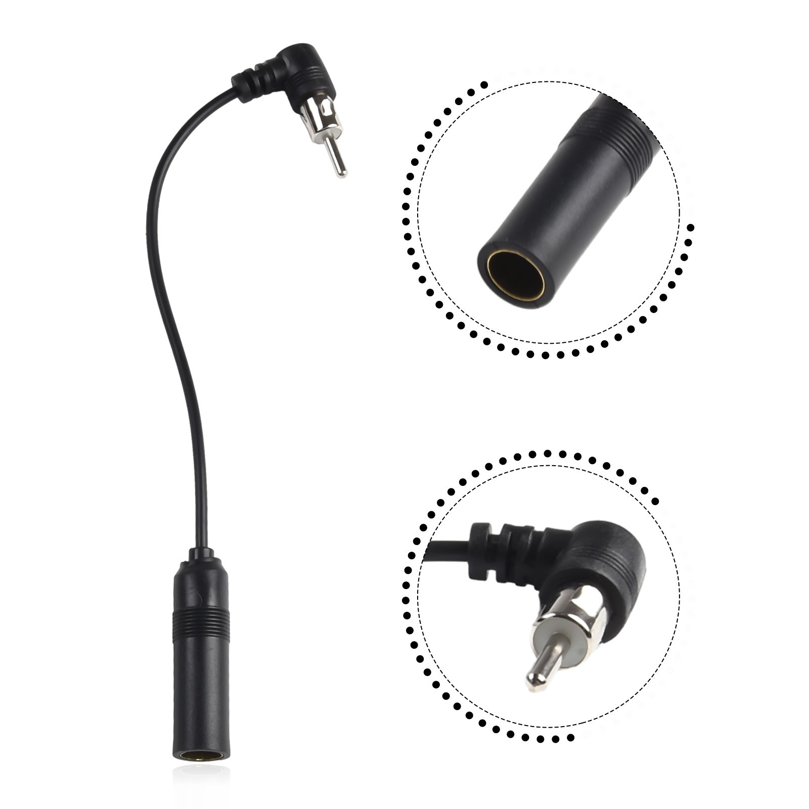 Car Stereo Audio Radio Antenna Adapter Vehicle AM/FM Radio Aerial Extension New
