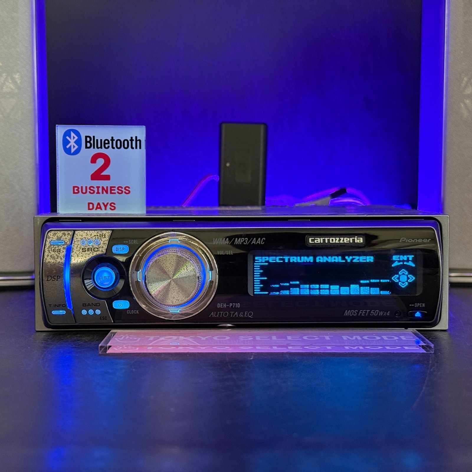 Pioneer Carrozzeria DEH-P710 CD Receiver Car Stereo No Wiring Harness Tested JPN