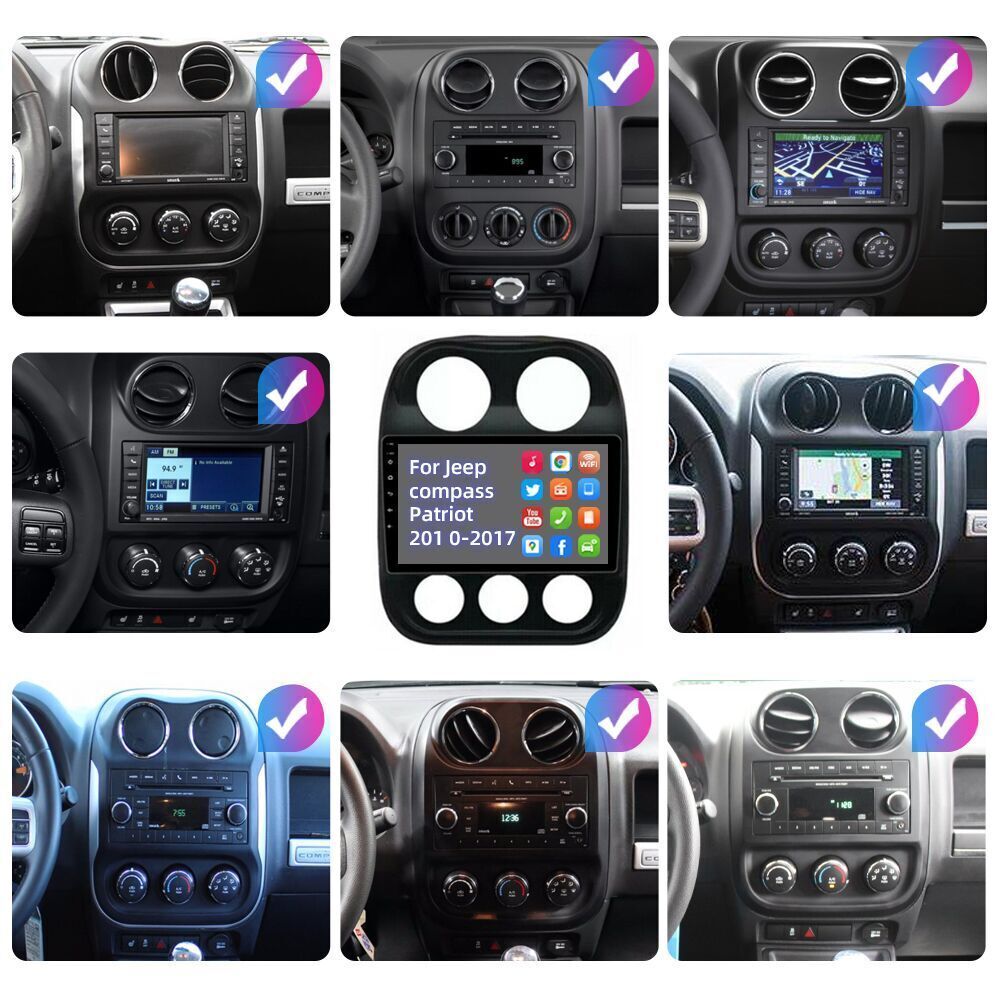 Apple Carplay Car Stereo Radio GPS For Jeep Compass 2010-2016 Patriot 2009-2016
