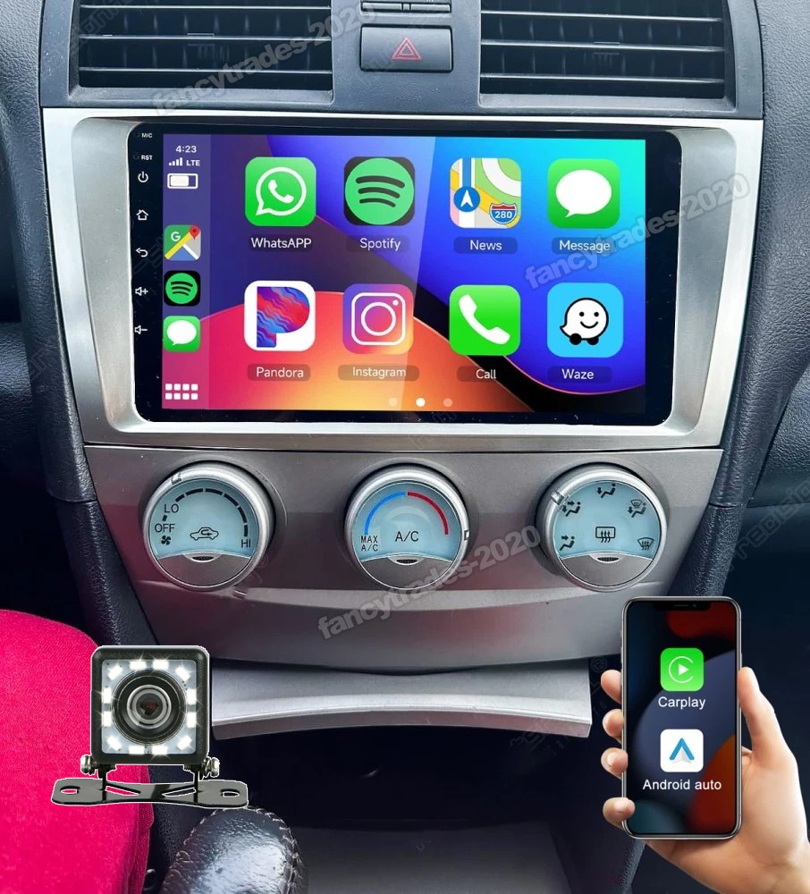 Android 15 CarPlay GPS Navi For Toyota Camry 2007-2011 4+64GB Car Stereo Radio