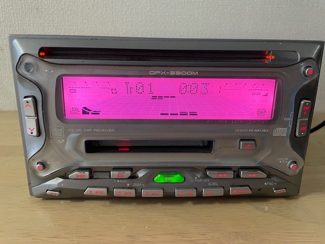 Kenwood DPX-5300M 2DIN Car Audio CD MD Player Operation Confirmed Very Good
