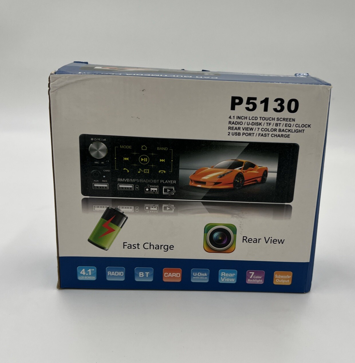 Camecho Touch Screen Bluetooth Car Multimedia Player And Backup Camera (P5130)