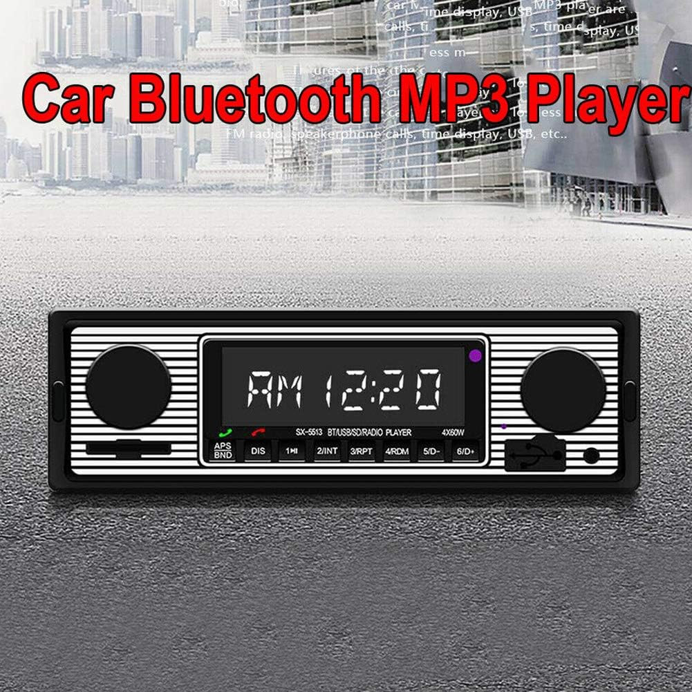 Car Stereo for Bluetooth, Retro Car FM Radio Smart Player, Electronic Auto FM Ra