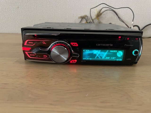 Pioneer Carrozzeria DEH-770 1Din Car Audio CD Player Operation Confirmed