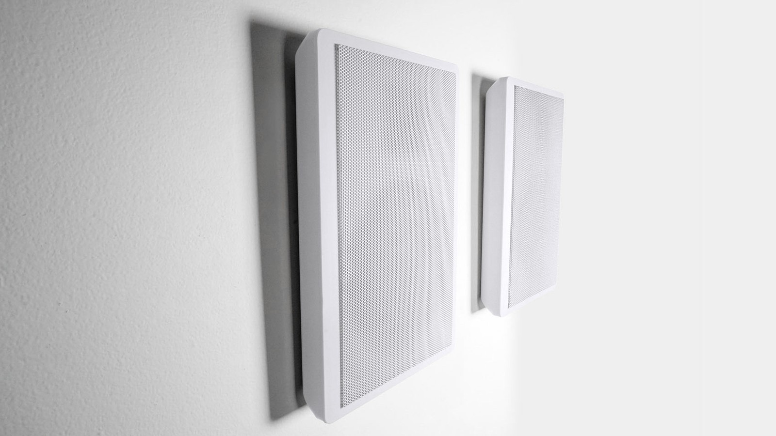 8 Rockville RockSlim White Home Theater 5.25″ 240w Easy Wall Mount Slim Speakers