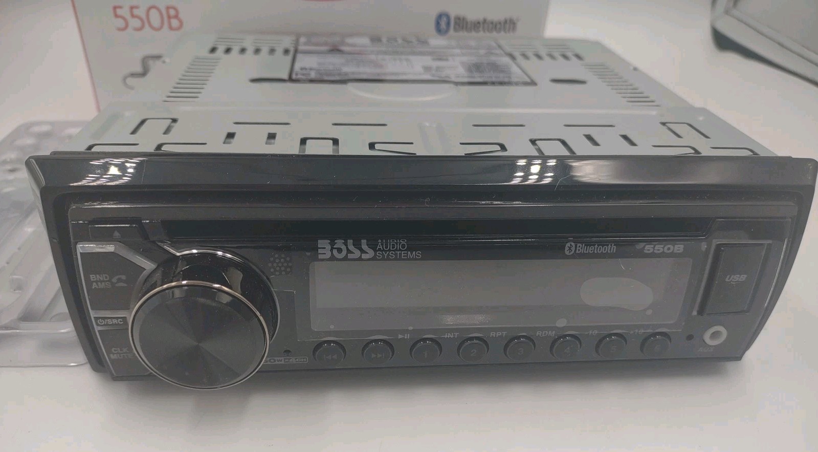 BOSS 550B Audio System In-Dash CD AM/FM Receiver Built-in Bluetooth Read Des