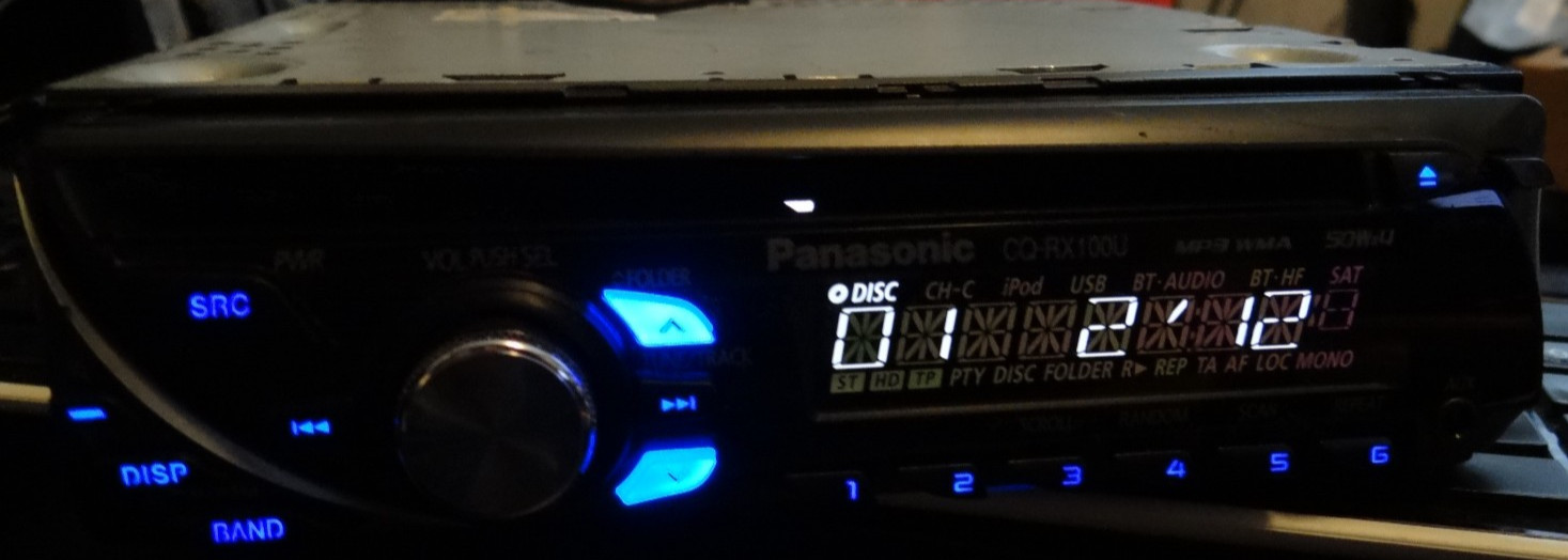 Panasonic CQ-RX100U MP3/WMA/CD In Dash Receiver 50Wx4