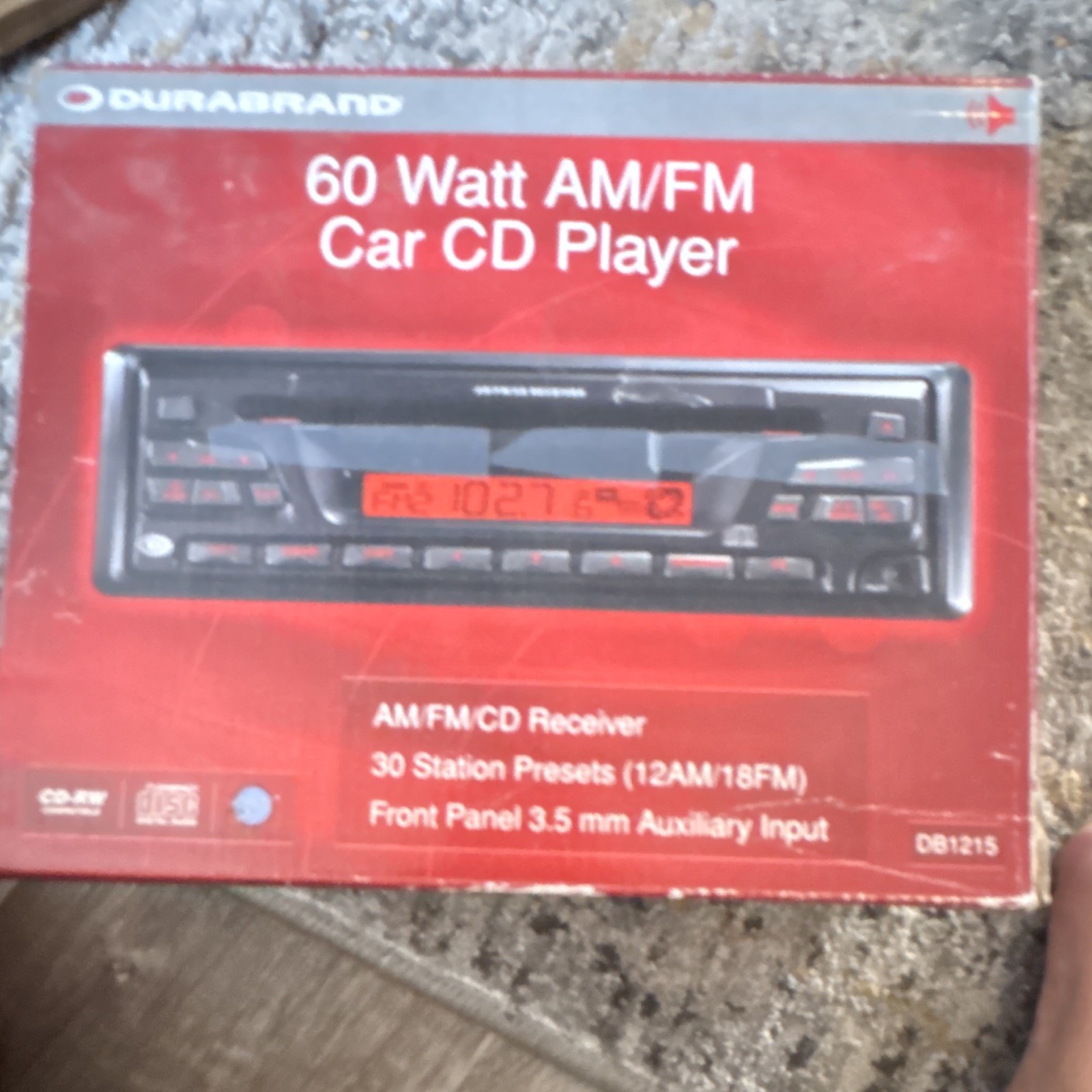Durabrand 60W AM/FM Car CD Player DB1215 New In Box
