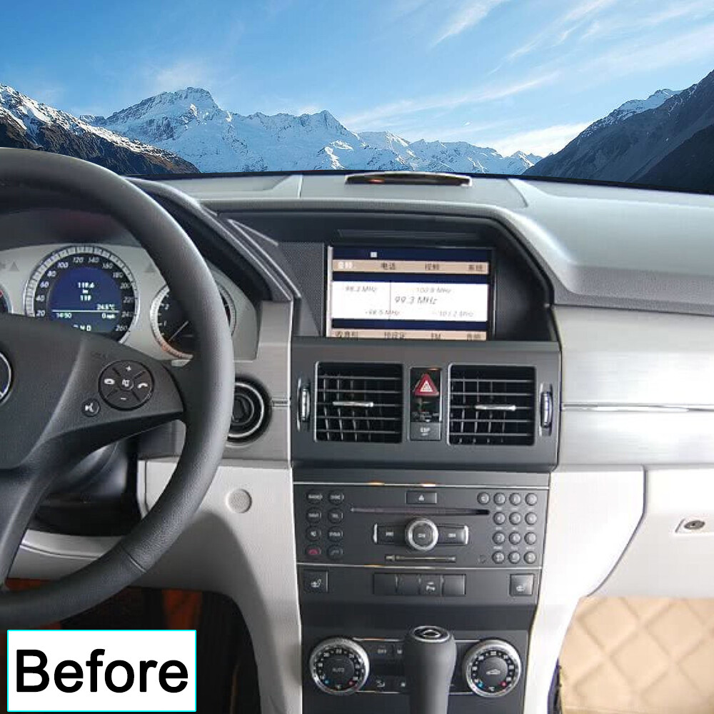 Car Multimedia Wireless Android AUTO CarPlay For Mercedes Benz GLK X204 2009- BT