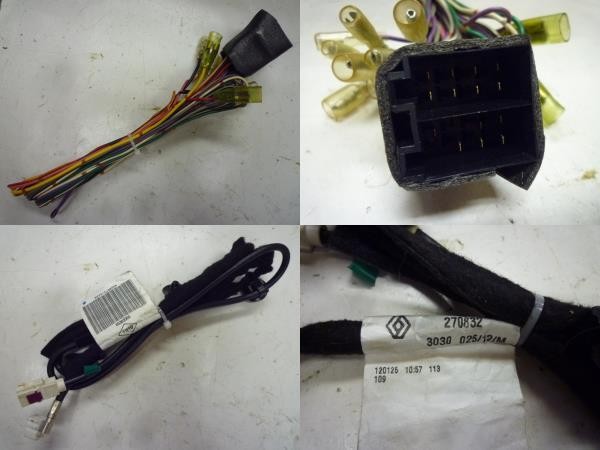 Renault Kangoo genuine 2DIN navigation installation kit/wiring Kangoo gray decor