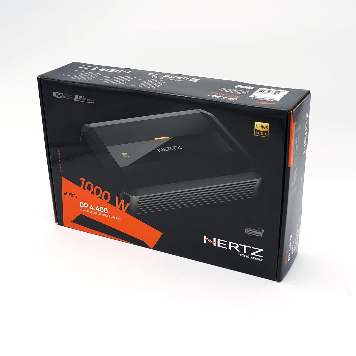 Hertz DP 4.400 AB-Class 4-Channel Car Amplifier 125W RMS x4 @ 2Ω High Power