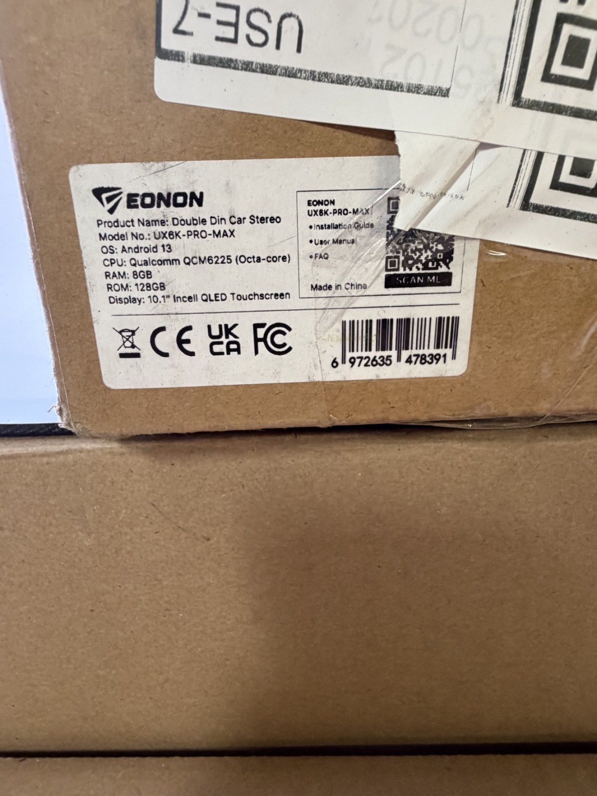 Eonon UX6K-PRO-MAX 10.1″ Android 13 Car Stereo 8GB/128GB Double DIN