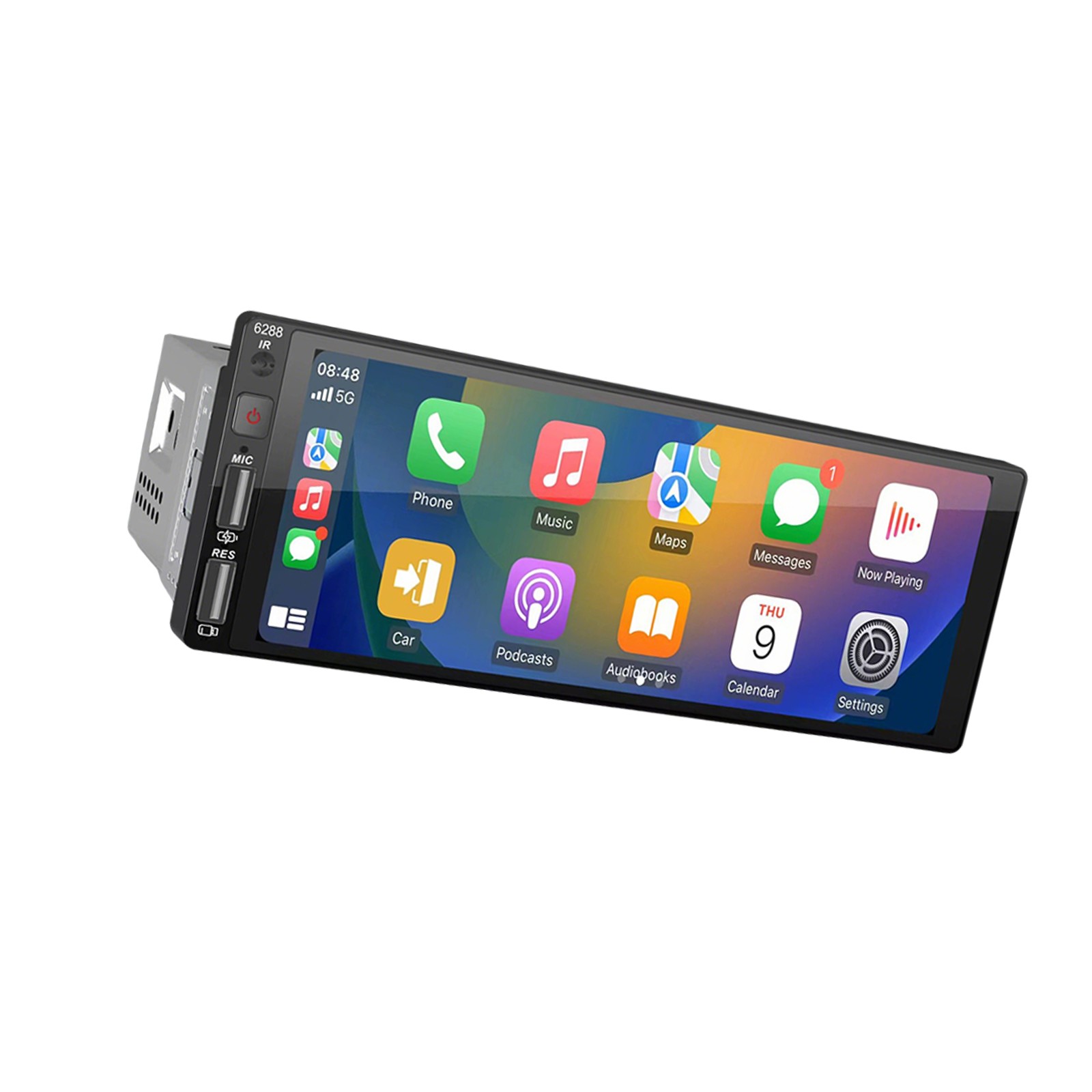 6.86in 1 Din Car Stereo Radio Android 12 FM Player 2+32G GPS Navi WiFi Bluetooth
