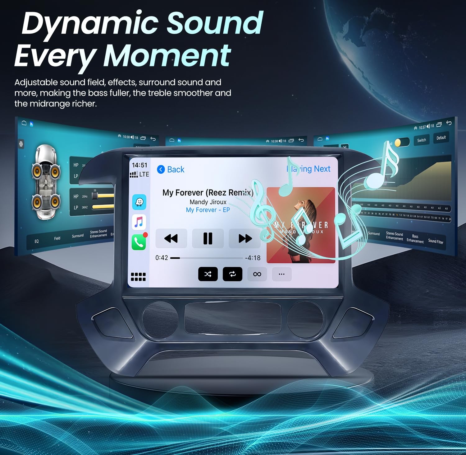 For Chevy Silverado GMC Sierra 2014-2018 Radio Stereo 13.1″ Android Carplay 128G