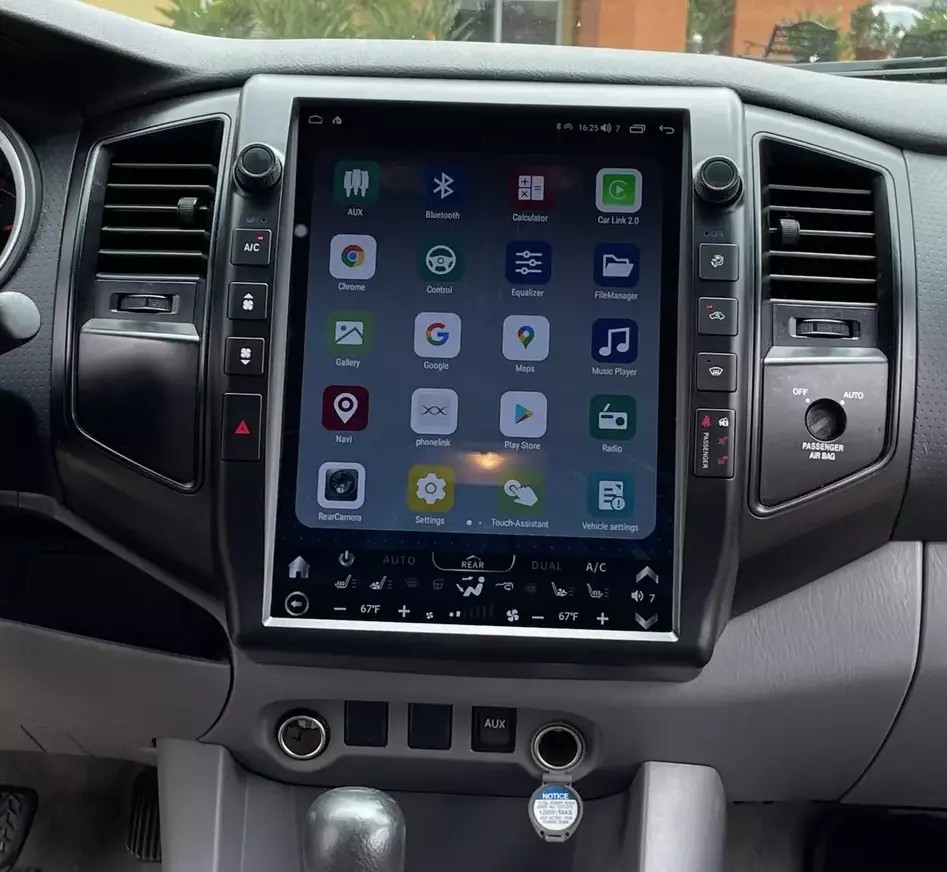 12.1″ Android Navigation Car Gps Stereo Tesla Style For Toyota Tacoma 2005~2015