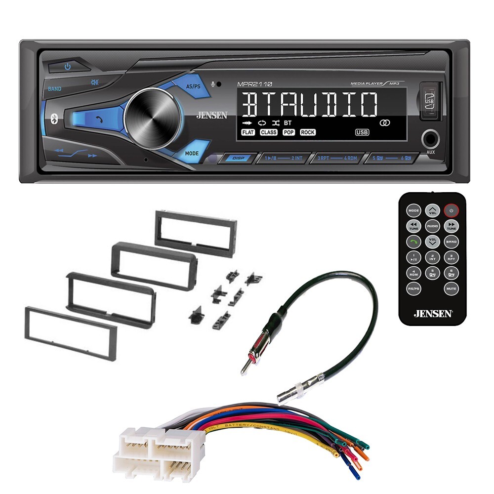 Single Din Bluetooth Car Stereo AM/FM Radio & kit for select 1988-1996 Chevrolet