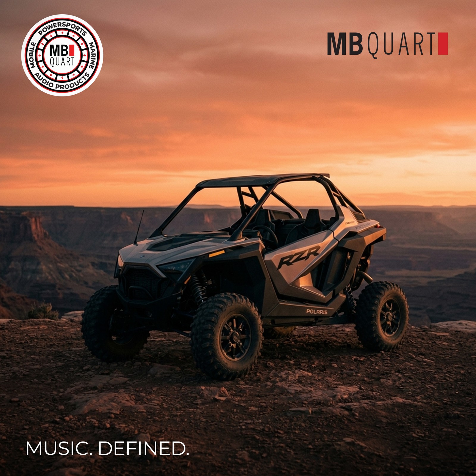 MB Quart Dash Kit with Harness for 2020-2024 Polaris RZR Pro XP, Turbo R & Pro R