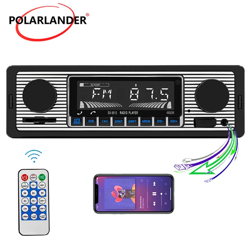 Bluetooth 5.0 USB SD Card Smart Find My Car Car MP3 Player Hands Free Calling