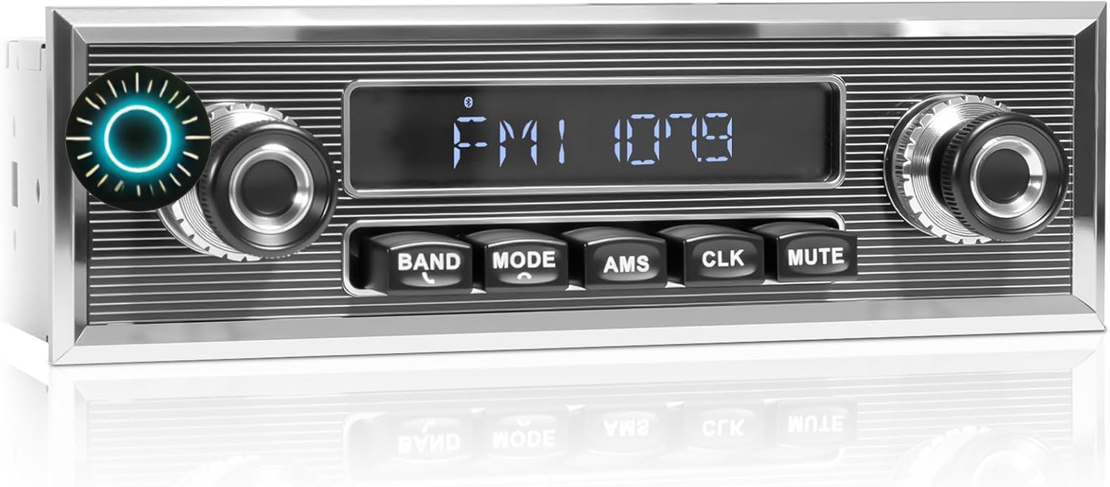Bluetooth Retro Radio for Classic Vehicles: Single Din Vintage Stereo for Car