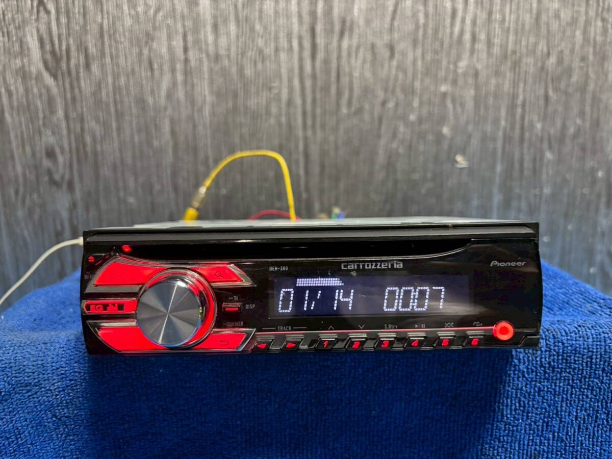 Pioneer Carrozzeria DEH-380 Front AUX CD Receiver Excellent JAPAN