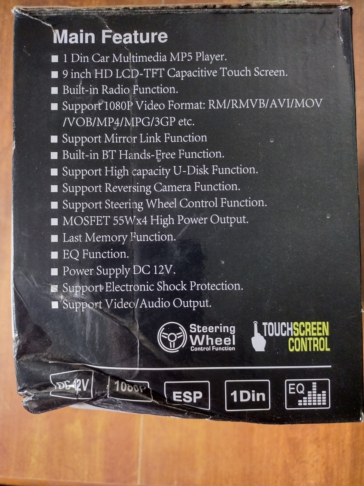 P.L.Z 4022D Q3570 9″ 1 DIN Car Multimedia MP5 Player Stereo Backup Camera