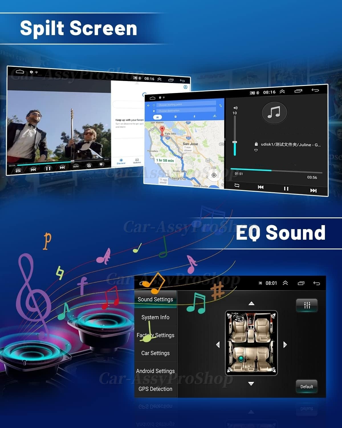 For Ford F250 2004-2014 7″ Android 13 Carplay Car Stereo Radio GPS Navi 2+32GB