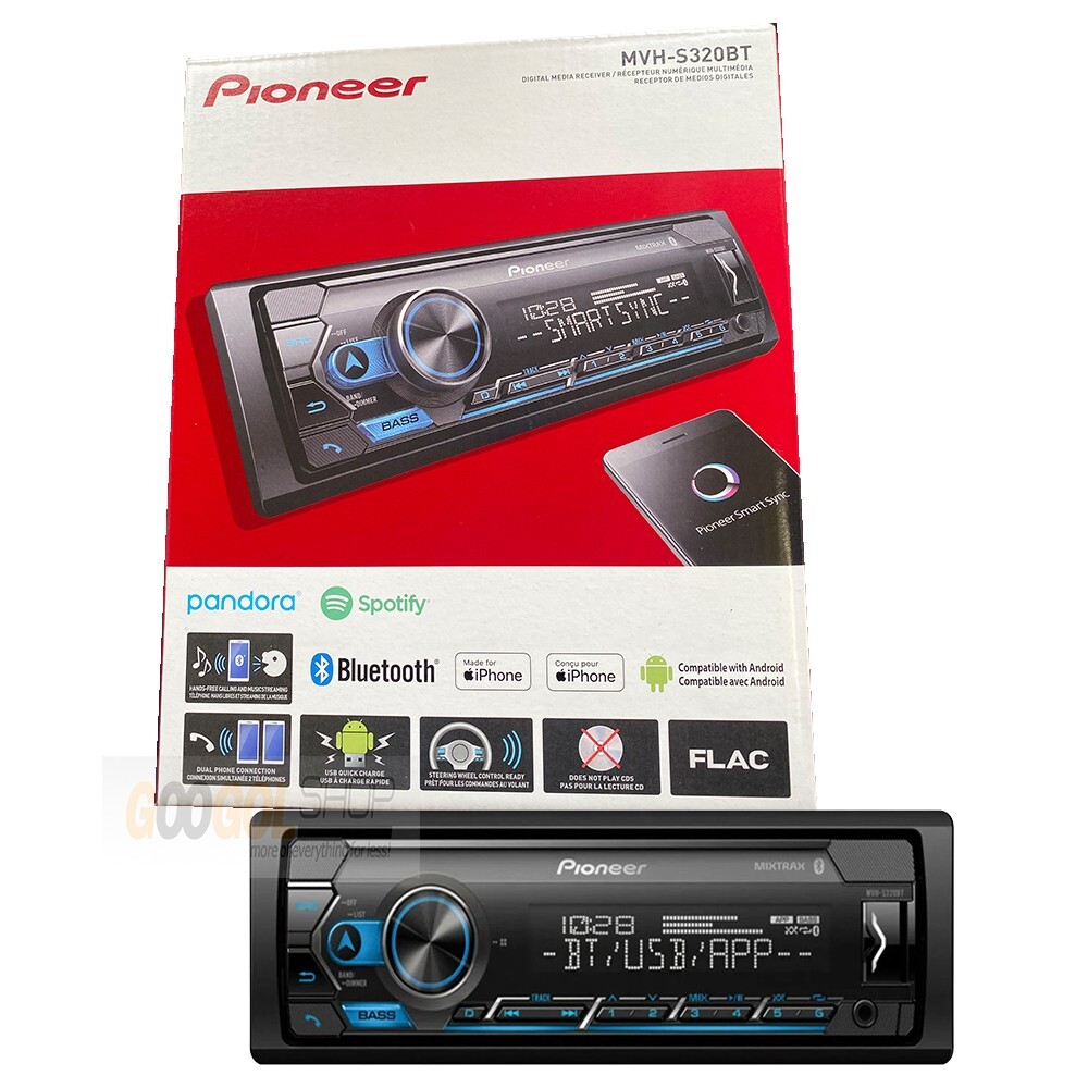 Pioneer Bluetooth Car Stereo Radio & install kit for 2002-2007 Jeep Liberty