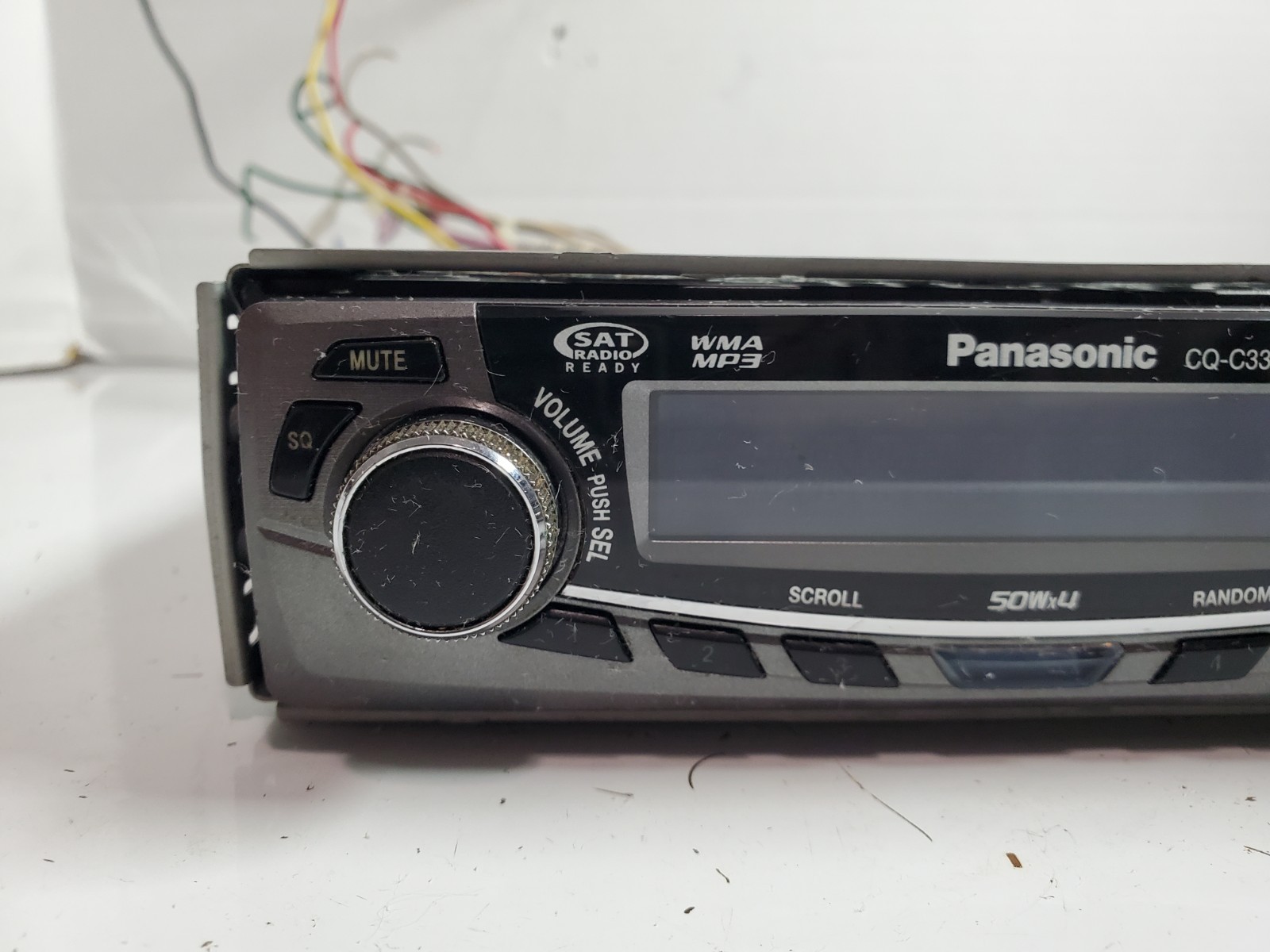 Panasonic CQ-C3303U Single DIN Car MP3 CD Player – Missing Trim – TESTED