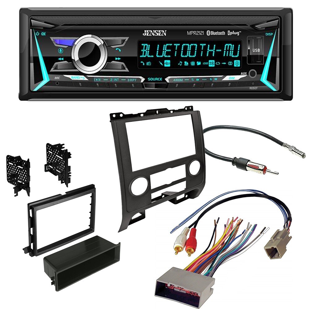 Jensen Single DIN In-Dash Car Stereo AM/FM Radio kit for 2008-2012 Ford Escape