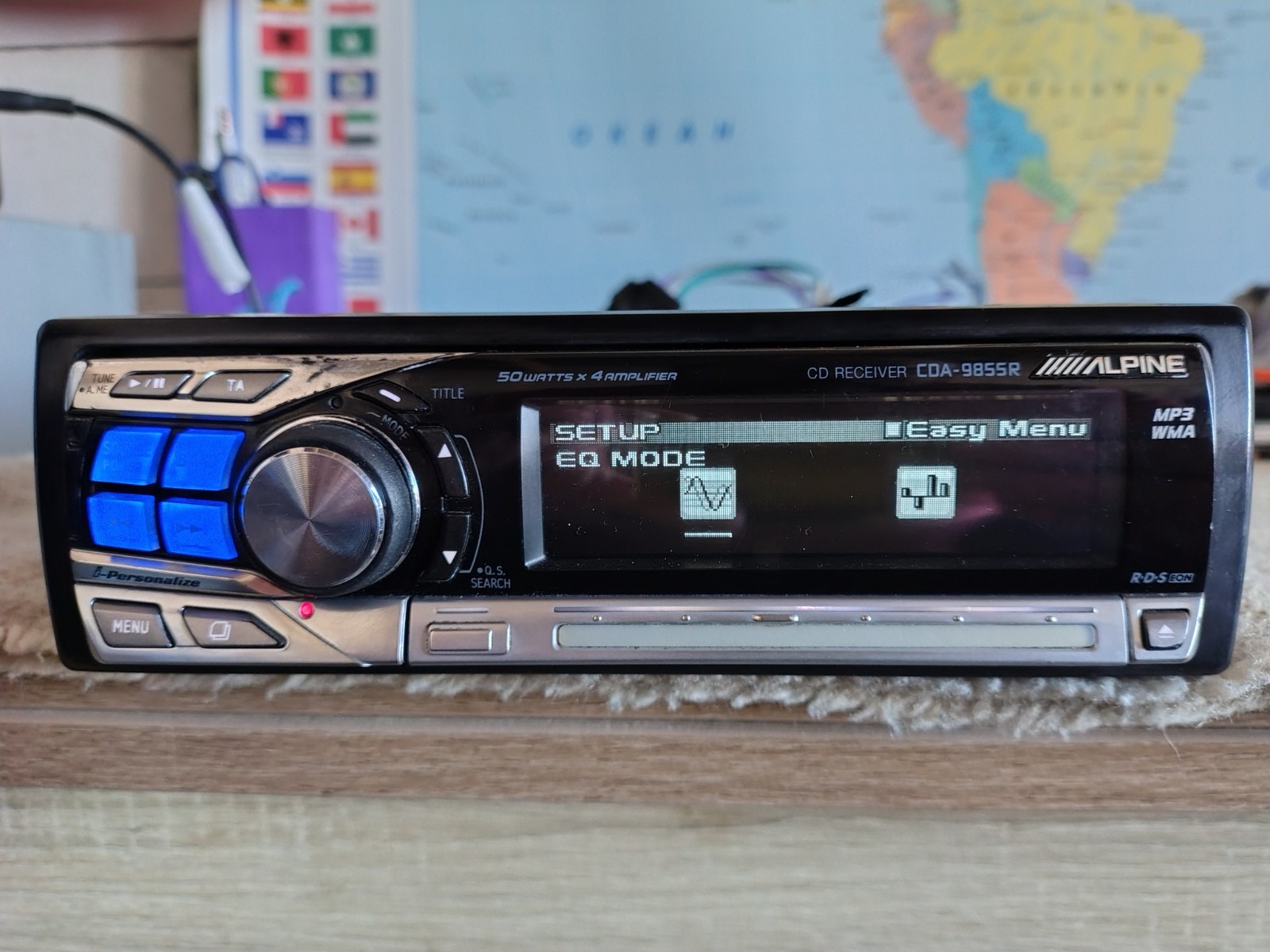 Alpine CDA-9855R Car Stereo CD Receiver Fully Working Great Shape