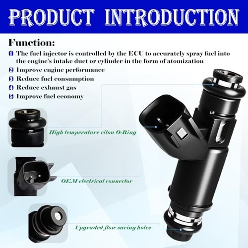 12580426 5.3L FLEX Fuel Injectors Fit For Chevy: Tahoe Suburban Avalanche