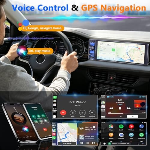 Single Din Radio, 6.5 Inch Touchscreen Car Stereo with Bluetooth Wireless Black