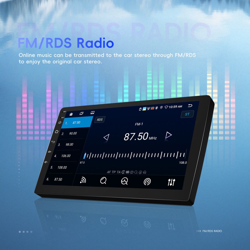 6G+128G 8 Core 2 Din CarPlay Car Stereo Radio Android 15.0 GPS Navi DSP WIFI IPS