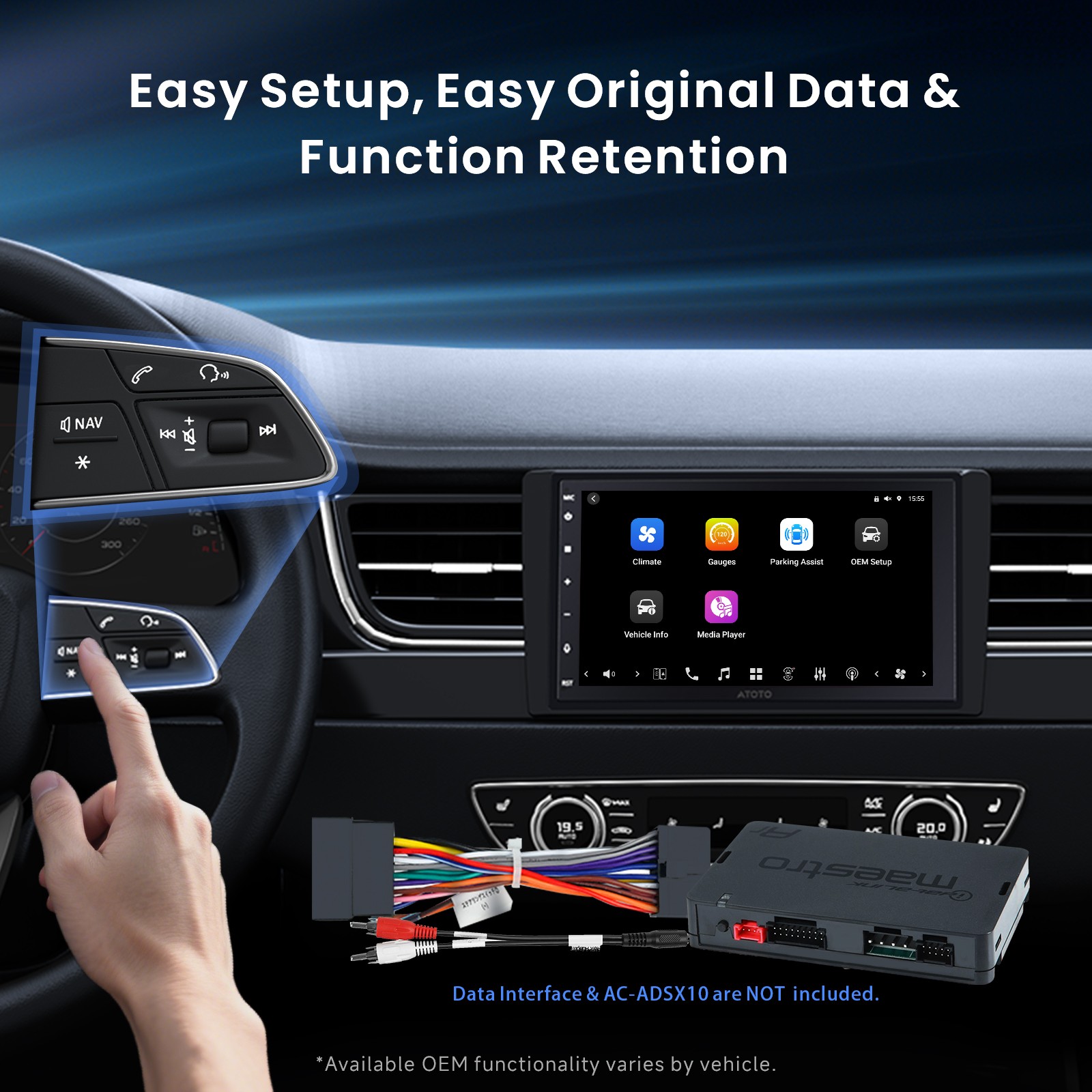 ATOTO 7” Double 2Din Android 13 8+128G TouchScreen Car Stereo Radio GPS AI Chat