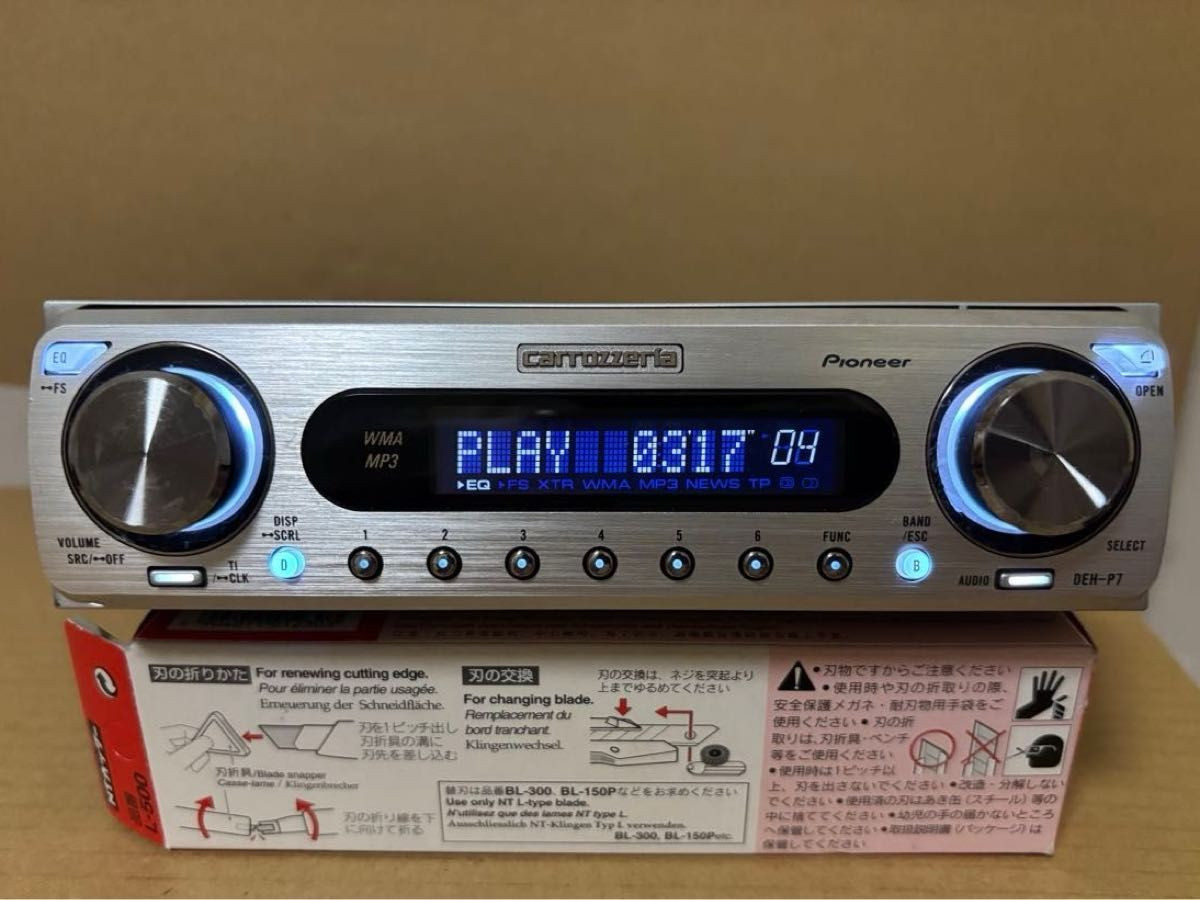Pioneer Carrozzeria DEH-P7 1din Car Audio CD Player Tested Working Vary Good