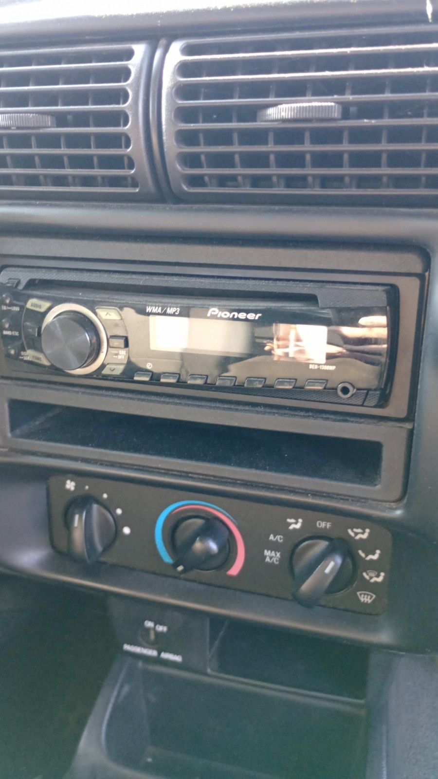 Pioneer DEH-1300MP CD MP3 Car Stereo Radio w/ Wire Harness & Trim Bezel.