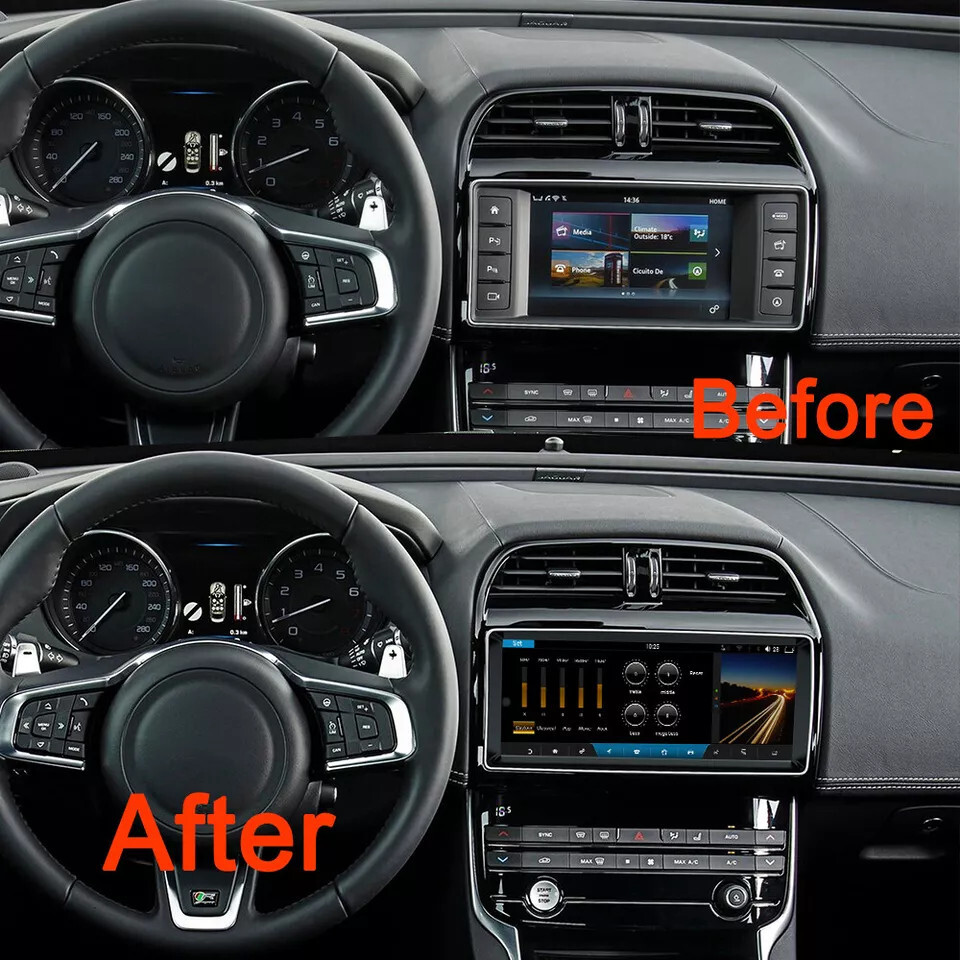10.25″Car Radio GPS Navigation Android 4+64GB For 2016-2019 Jaguar F-Pace XE XEL