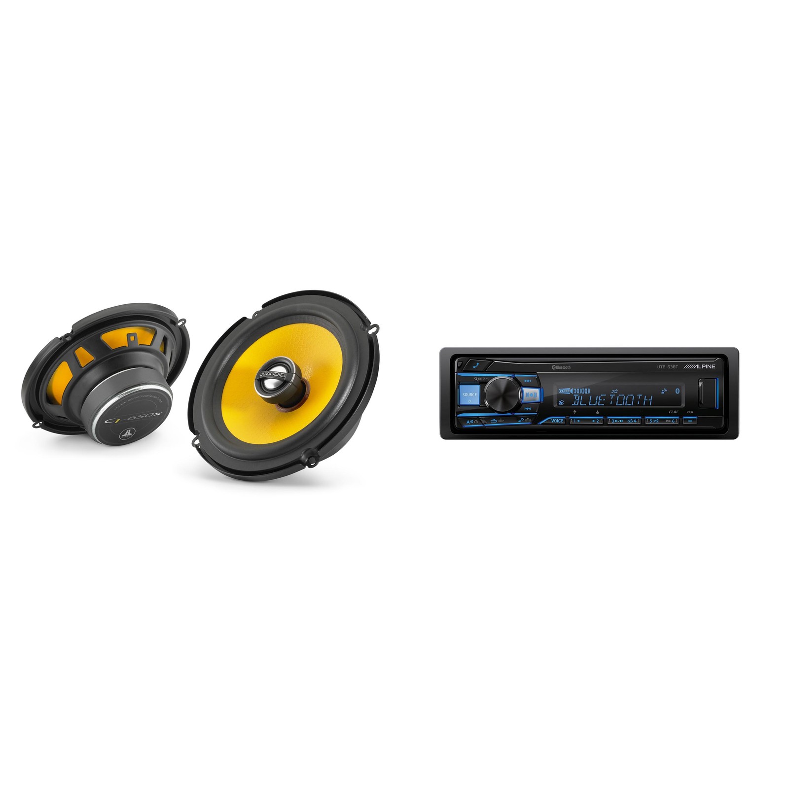 Alpine UTE-63BT Bluetooth Receiver & JL Audio C1-650X 6.5″ Speakers