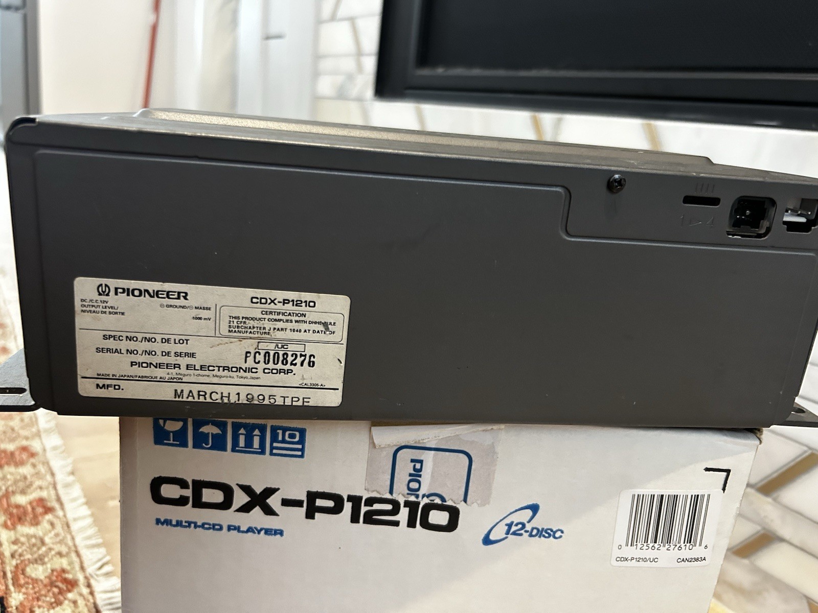 PIONEER 12 CD-Changer Disc Multiplayer CDX-P1210 In Box