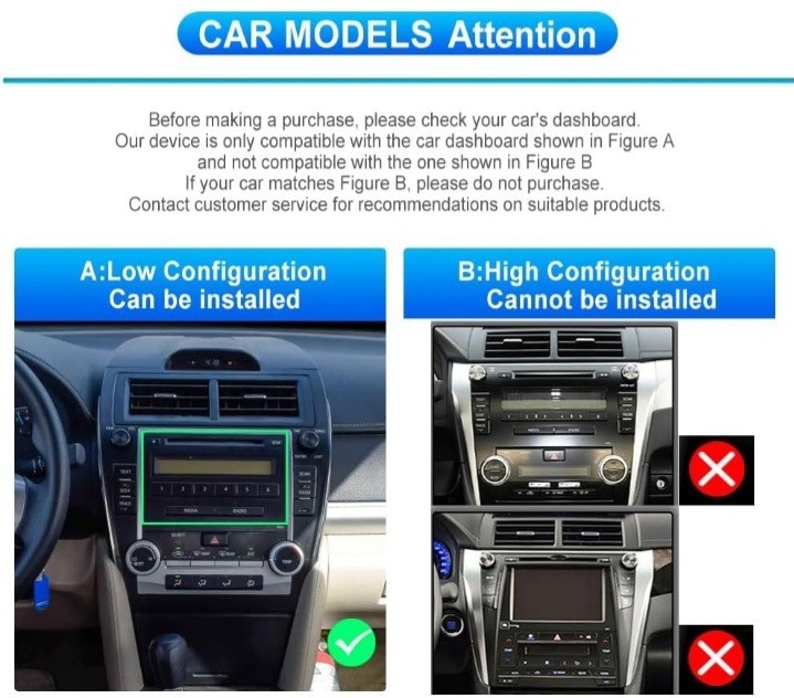 Car Radio Stereo for Toyota Camry 2012 2013 2014, 1G+32G Rimoody Android 13 10.1