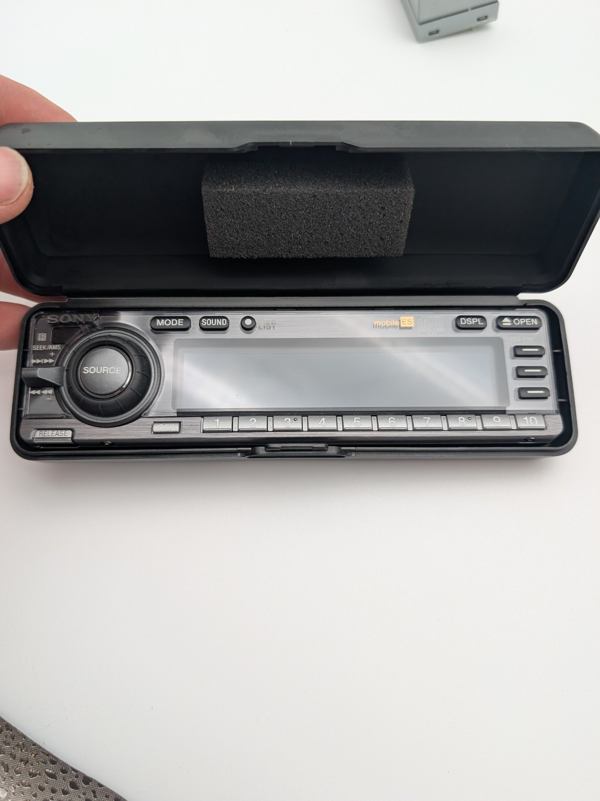 Sony CDX-C90 CD Tuner Car Audio Tested Working Old School SQ Copper No Remote